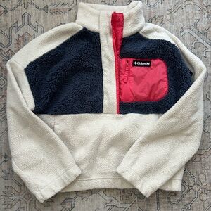 Columbia Cropped Quarter Snap Fleece